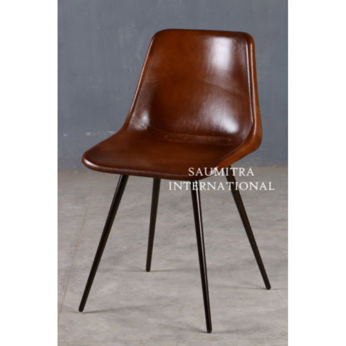 Iron Cone Leg Dining Chair
