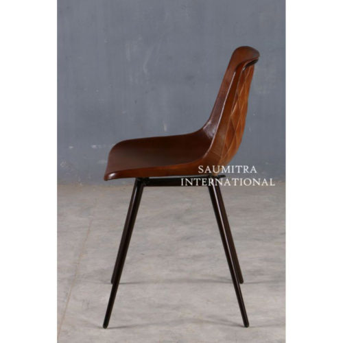 Iron Cone Leg Dining Chair