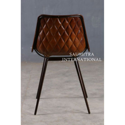 Iron Cone Leg Dining Chair